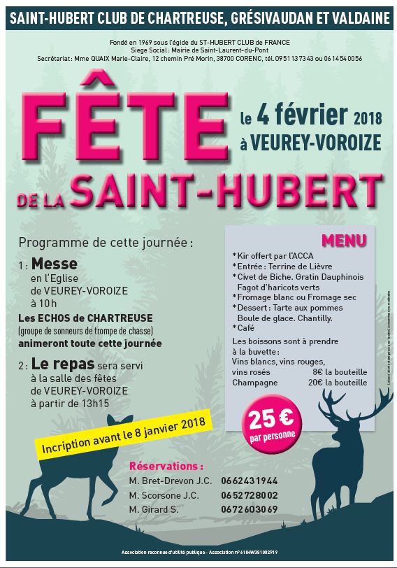 Fete De La St Hubert Veurey Voroize